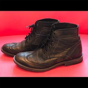 ROAN Outlaw Wingtip Boots Black/Rust